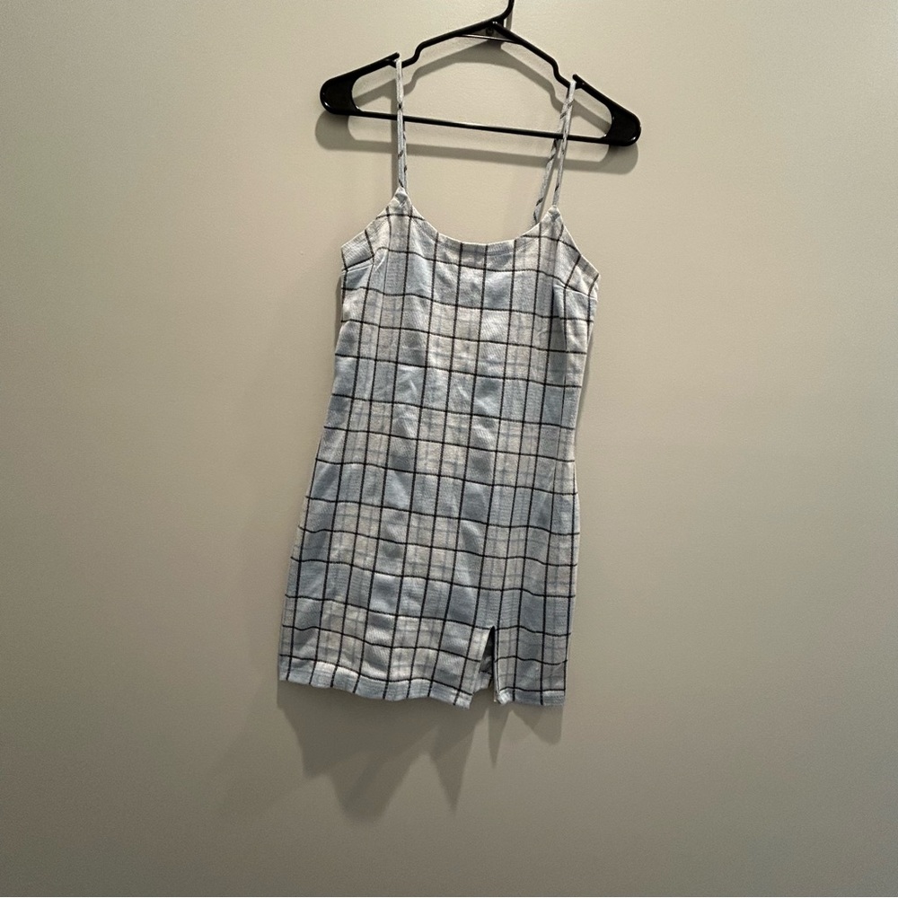 Junior’s Plaid Mini dress size Medium - Moderate stretch